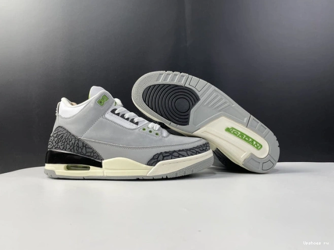 136064-006 Air Jordan Retro 3 Chlorophyll 0809